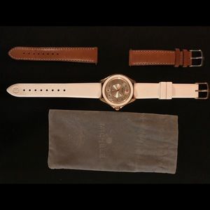Michele Cape Topaz Rose Gold White Watch