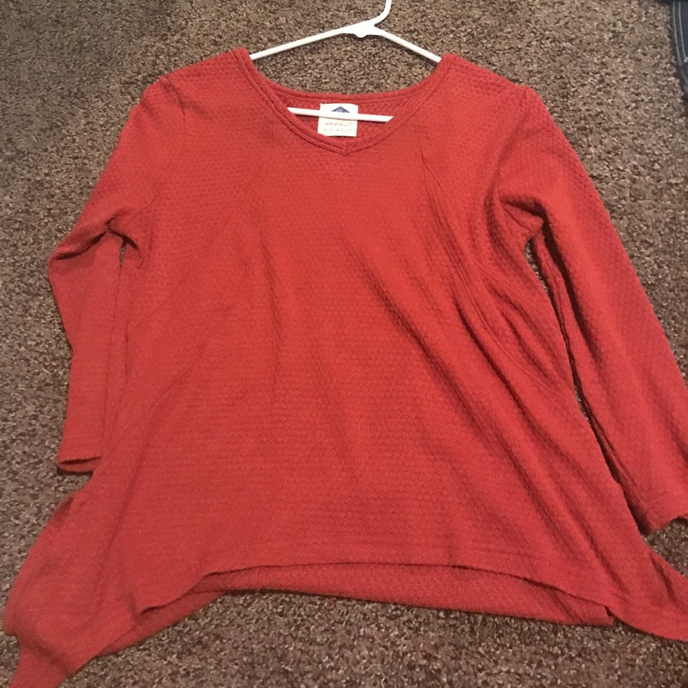 burn orange quarter sleeve