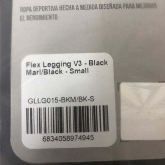 Gymshark Flex Legging V3- BLACK MARL - Picture 3 of 4