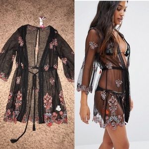 Black sheer cover up