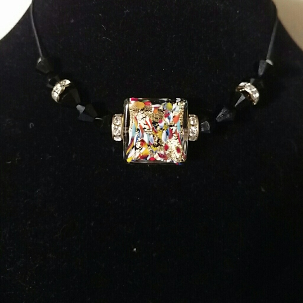 Chocker Italian Murano Glass Vintage Adjustable