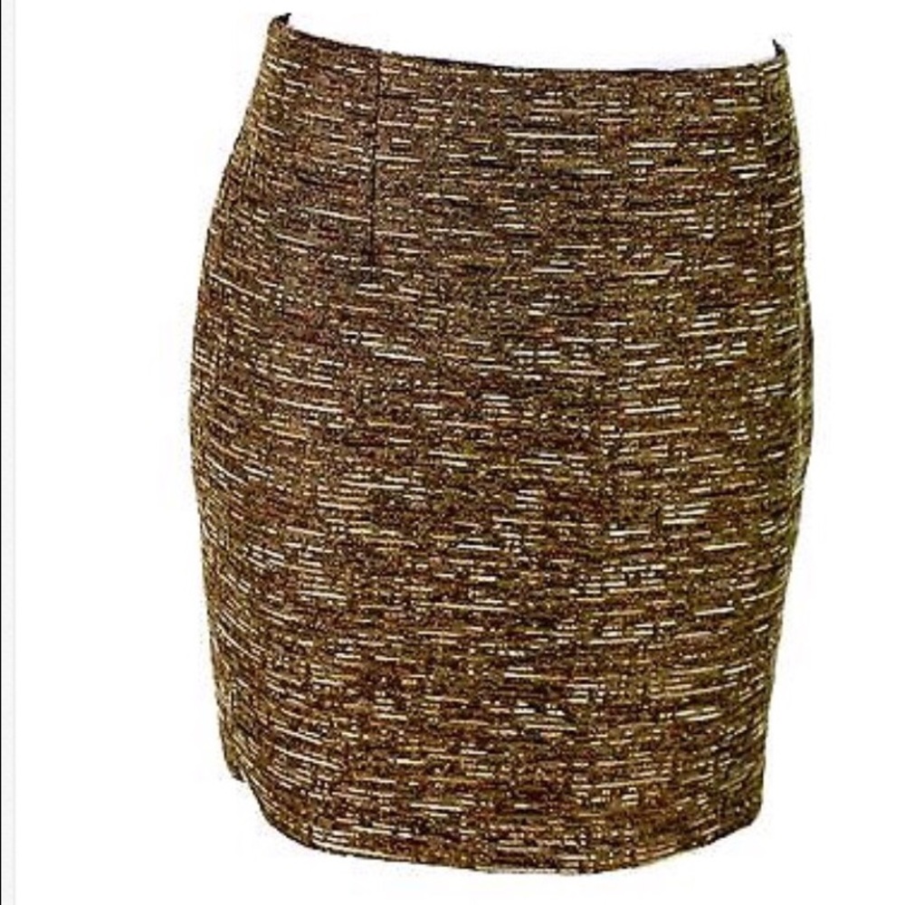🌷MICHAEL KORS Taupe Polyester Blend Skirt (10)