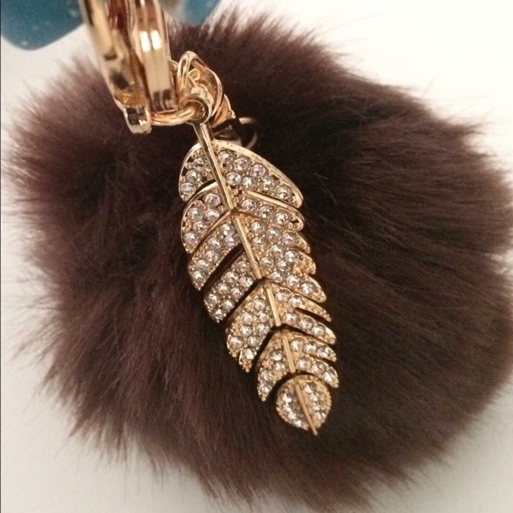 Chocolate Faux Fur Pom