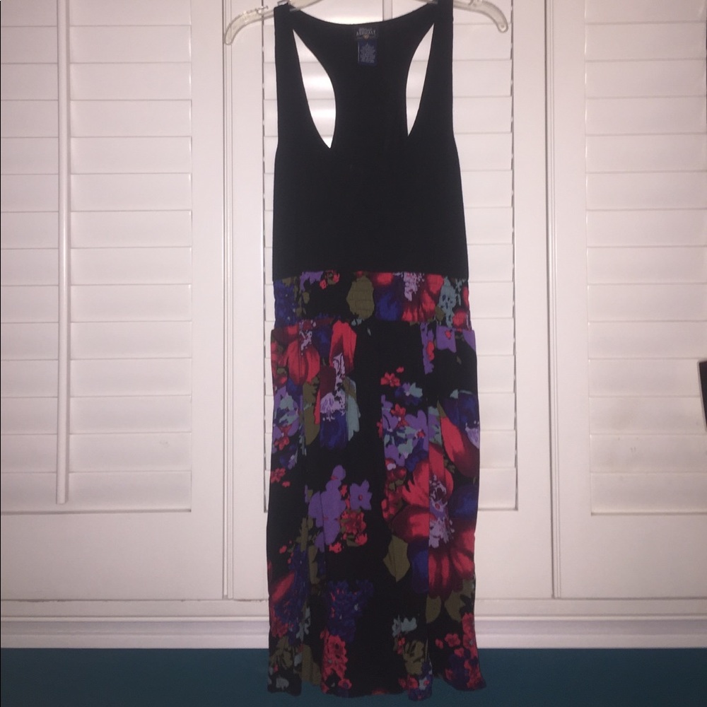 Black & floral dress