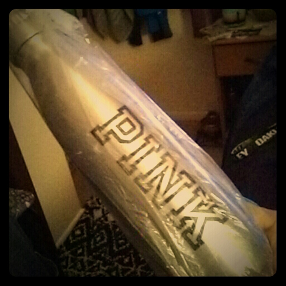 Pink Victoria Secret. Metal water bottle