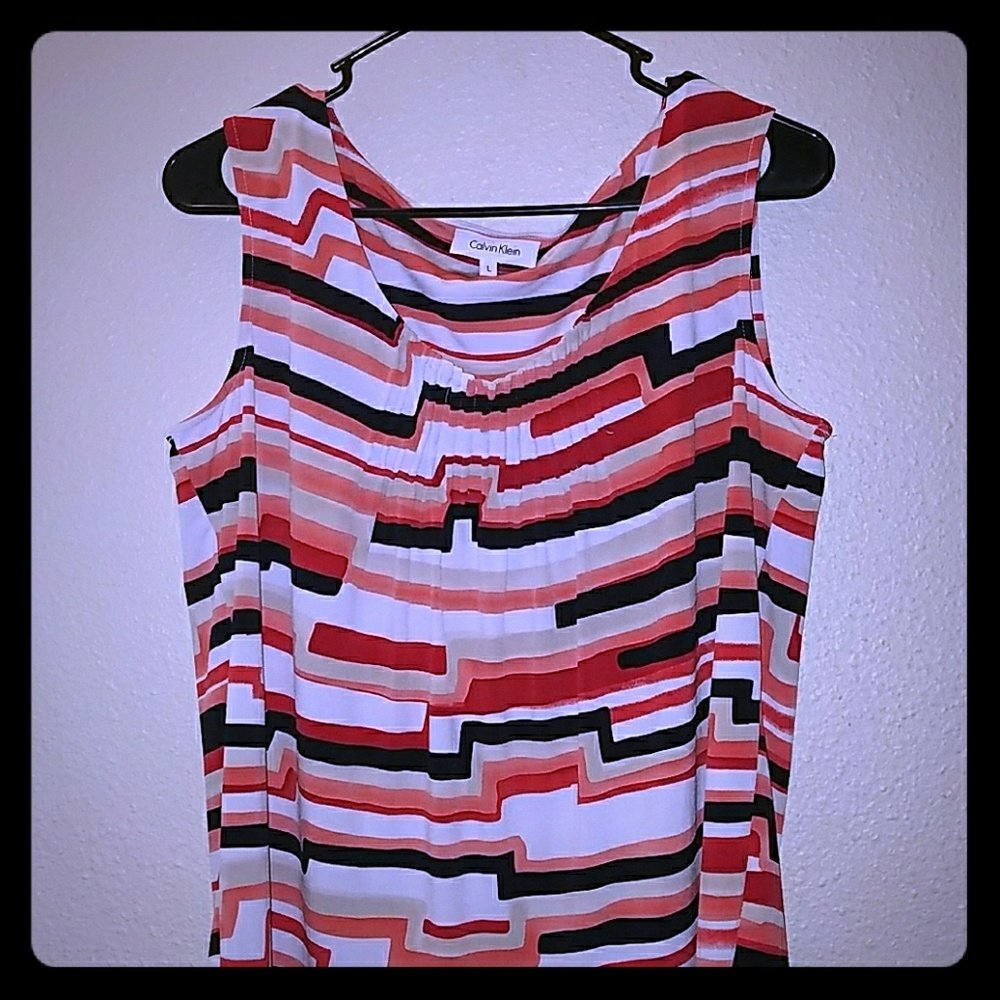 Calvin Klein L sleeveless blouse