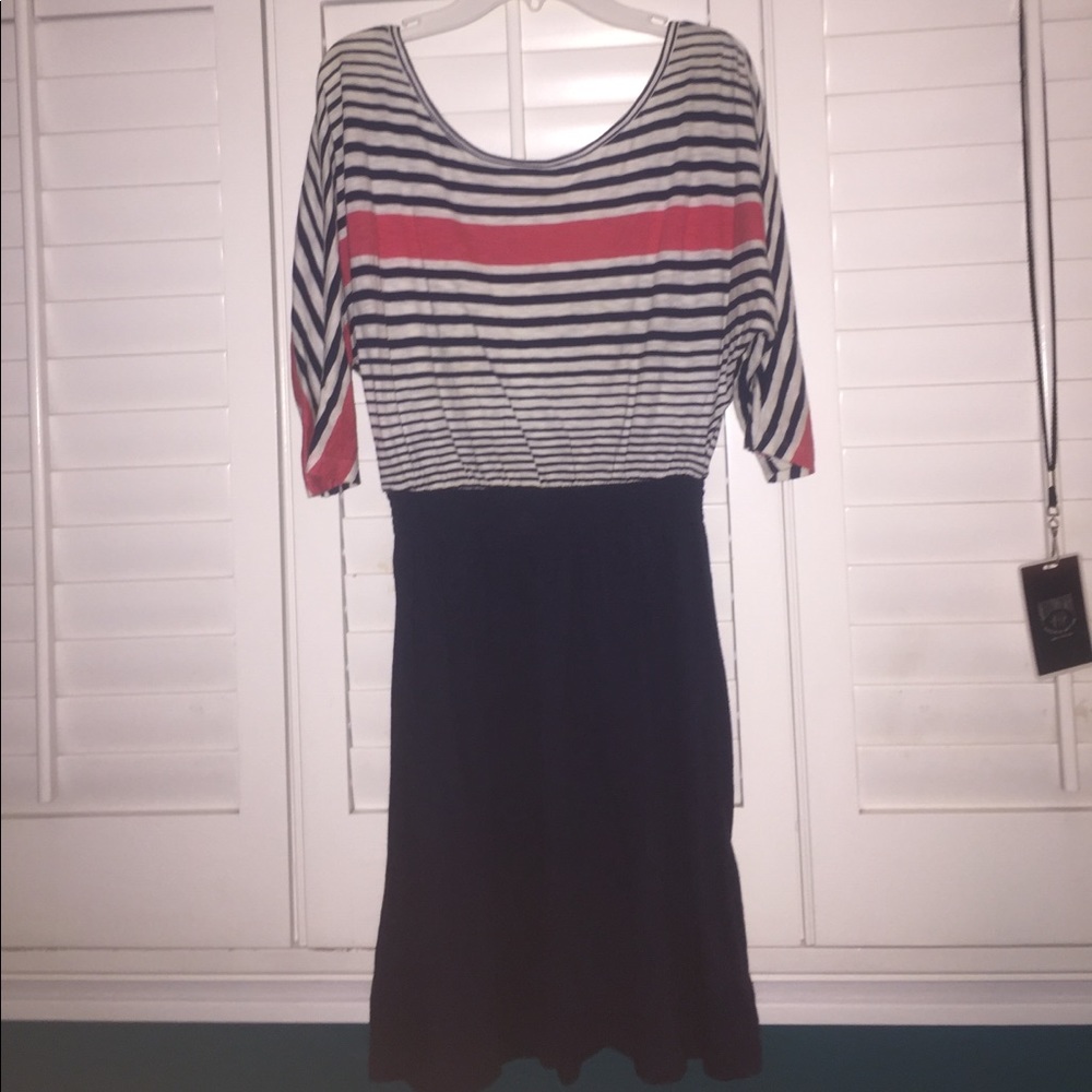 Top half striped dress