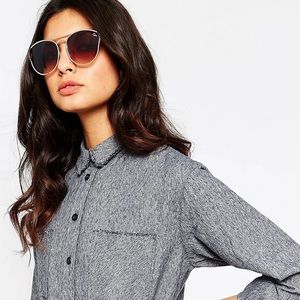 Quay Cherry Bomb Gold & Brown Sunglasses