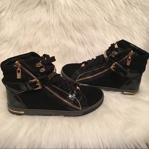 MK Glam Studded High Top Sneakers