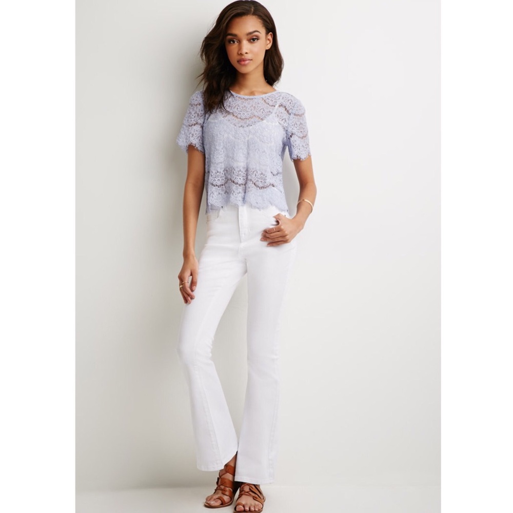 Brand new high waisted flared out jean pant