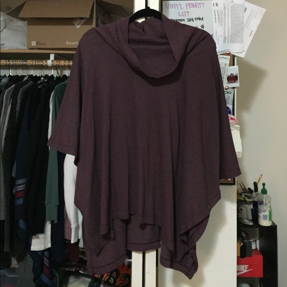aerie Tops - Aerie Maroon/Plum Poncho