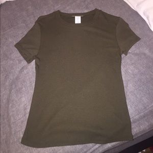 Military green T-shirt