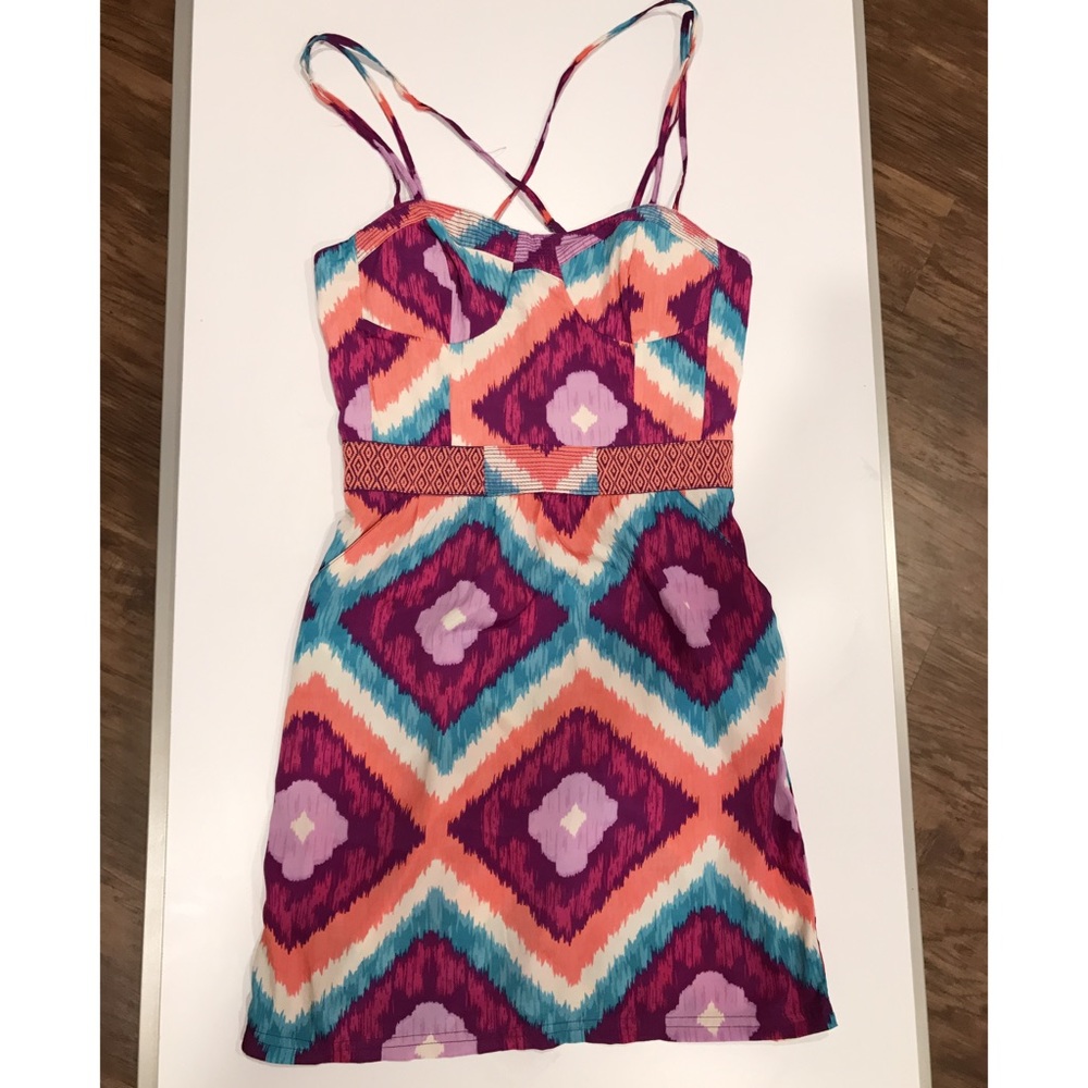 American Eagle Vibrant Colored Mini Dress