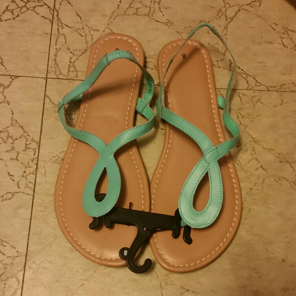 NWT turquoise boho sandals