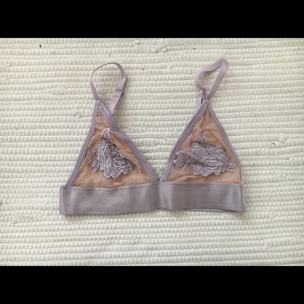 Lavender lace brallete