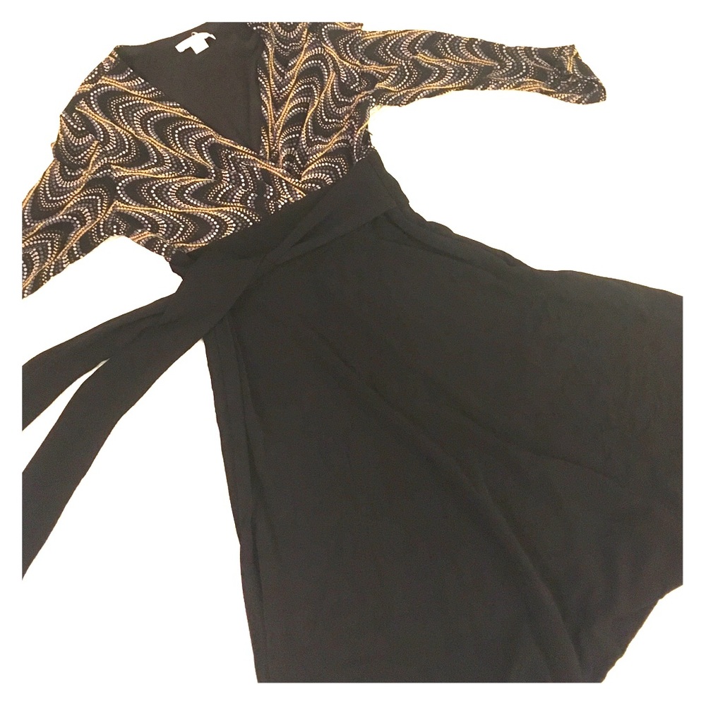 Faux-wrap dress