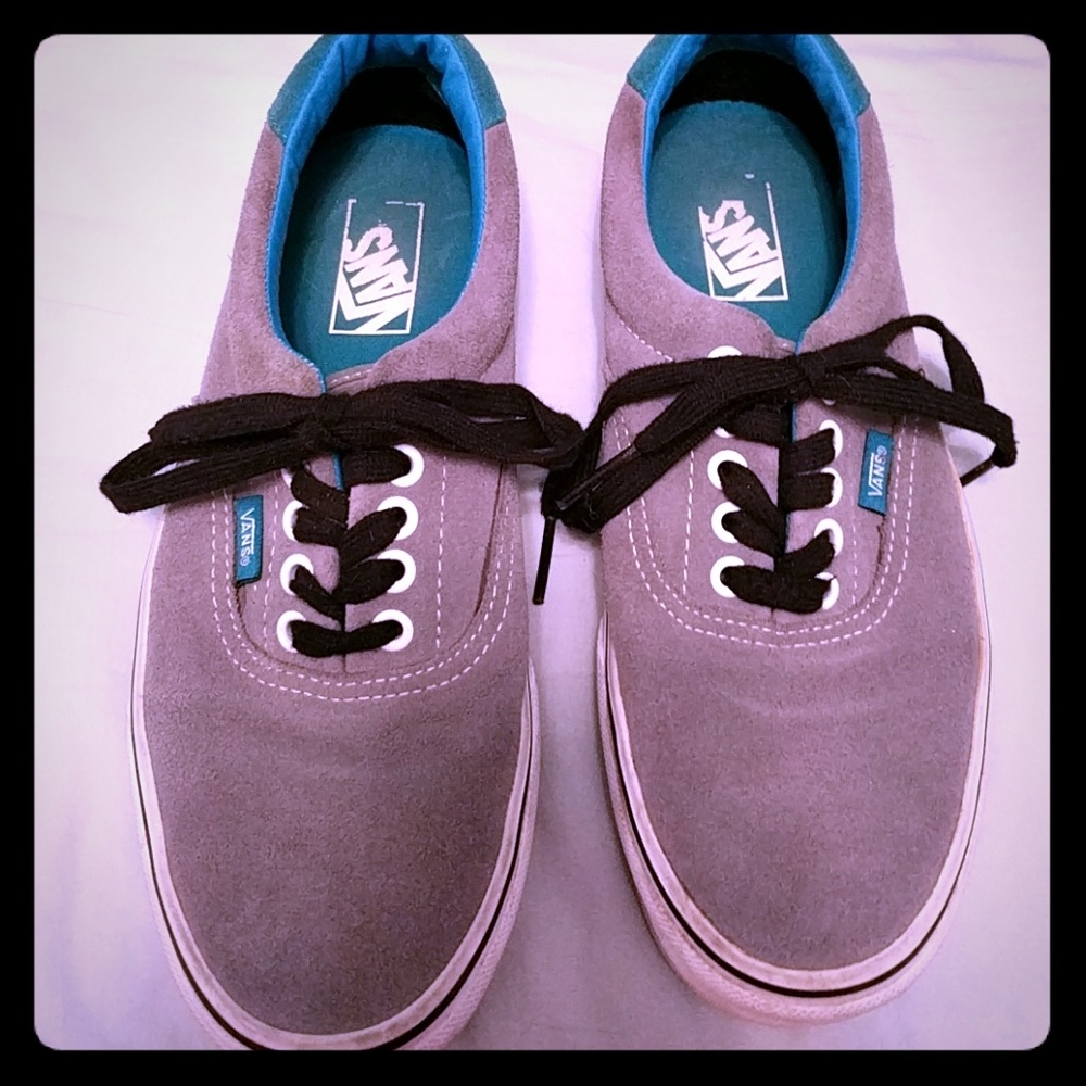 Two toned suede vans