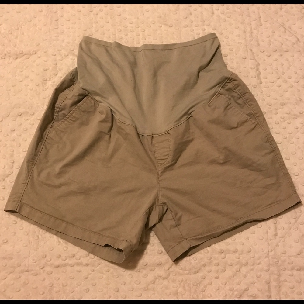 Old Navy Khaki maternity shorts