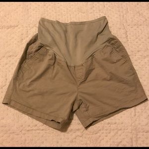 Old Navy Khaki maternity shorts