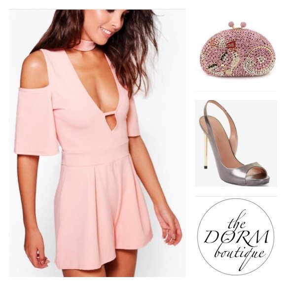 ASOS Pants - ASOS  LOIUS COLD SHOULDER PLUNGING NECK ROMPER.