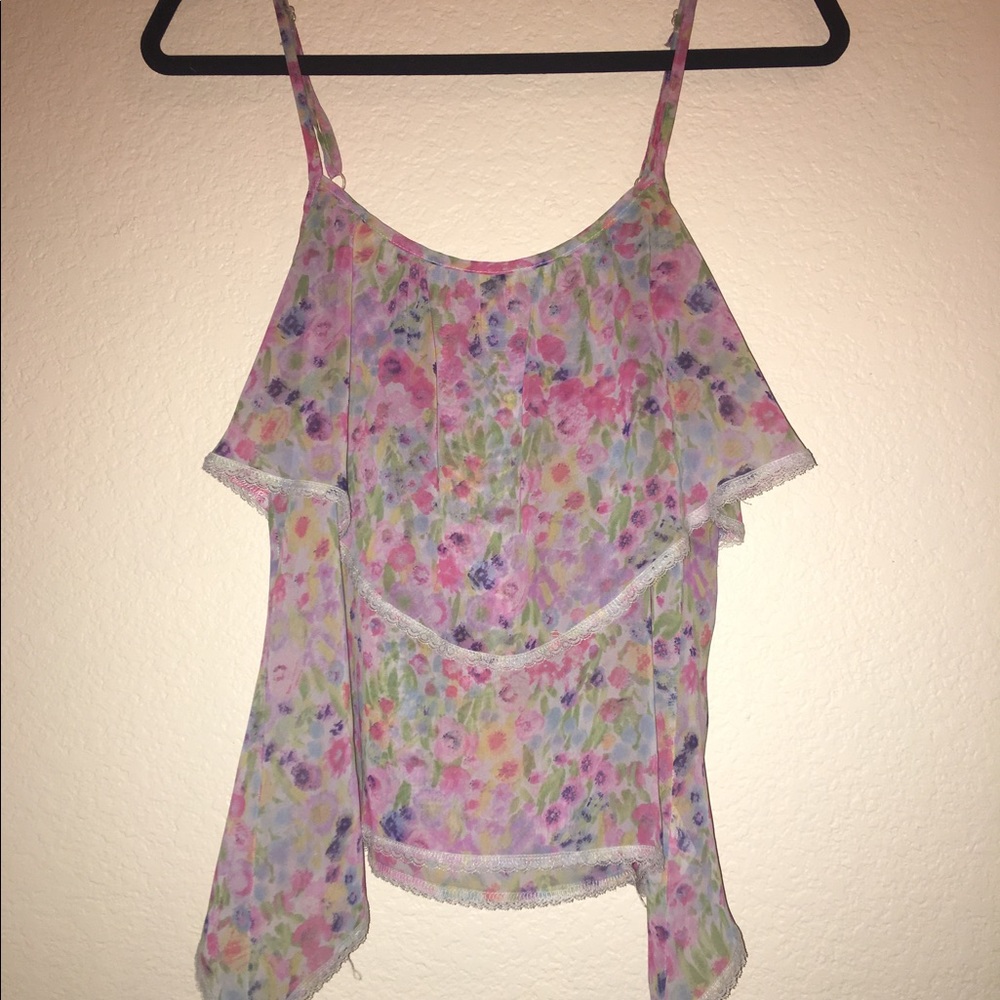 Colorful Flowy Tank Top