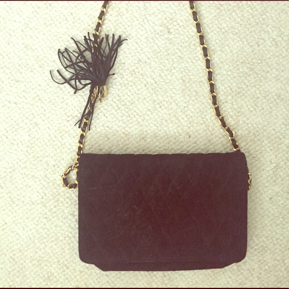 Slim Velvety Suade Quilted Texture Mini Purse