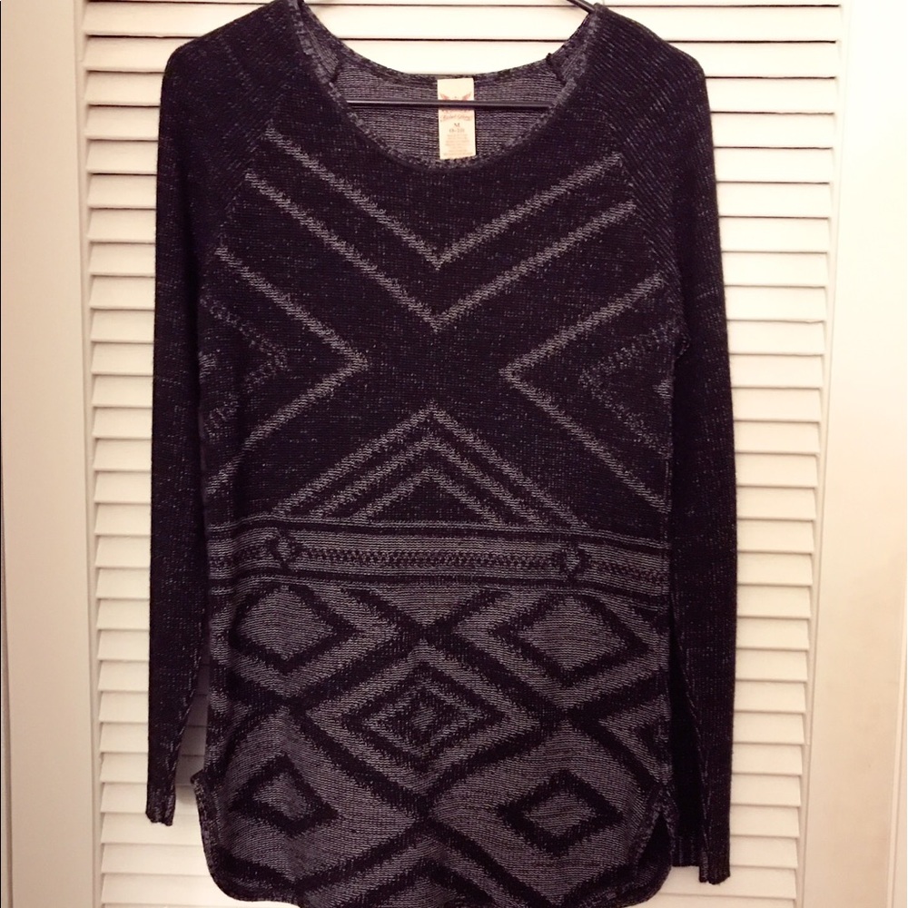 BLACK & SILVER SWEATER by FADED GLORY