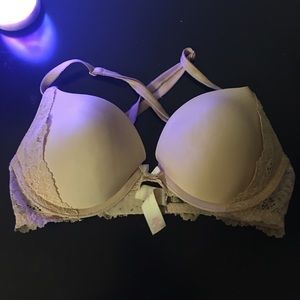 Soutien-gorge Col Haut Métallisé Victoria's Secret Dream Angels - Taille 32D - Rose Et Argent - Neuf Avec étiquettes
