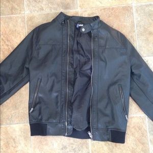 H&M leather bomber style jacket