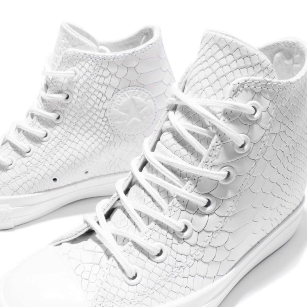 Converse All Star®  snakeskin wedge Sneaker