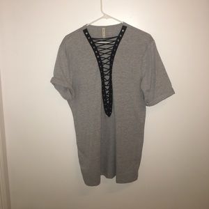 LF Emma& Sam Lace Up Tee