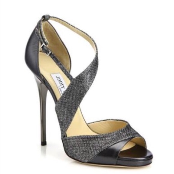 Jimmy Choo Shoes - Jimmy Choo Tyne 100 Metallic Heeled Sandal