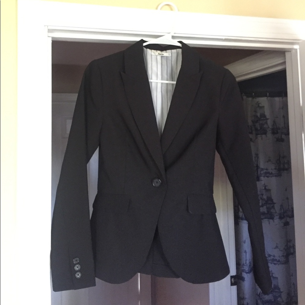 Black Suit Blazer Slim Fit Professional