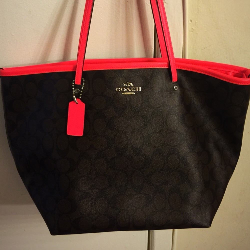 Neon Pink Taxi Tote