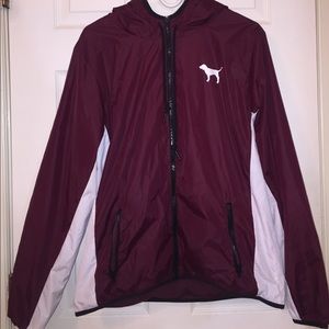 PINK VS Maroon Windbreaker Jacket!
