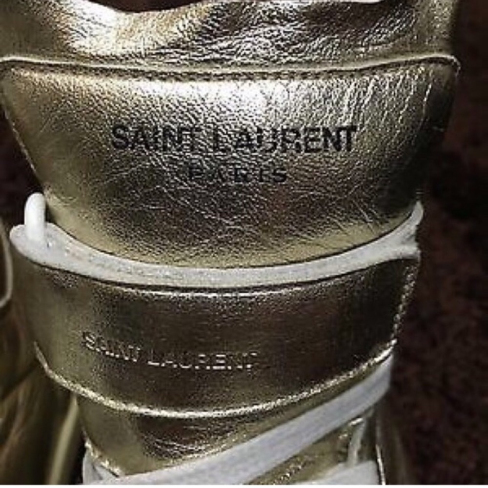 Saint Laurent high top court sneakers - Picture 4 of 5