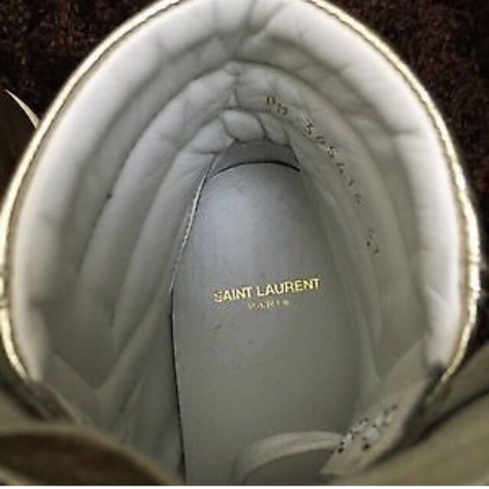 Saint Laurent high top court sneakers - Picture 5 of 5