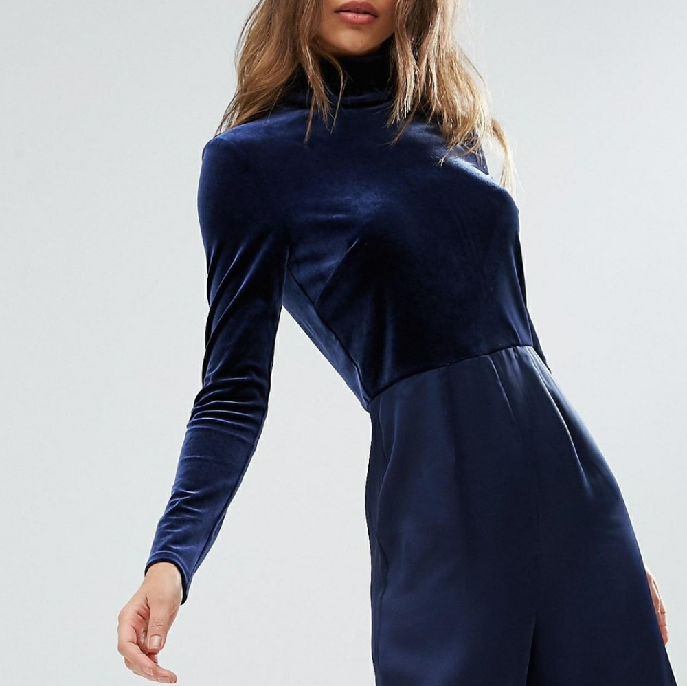 New ASOS Jumpsuit in Velvet and Satin