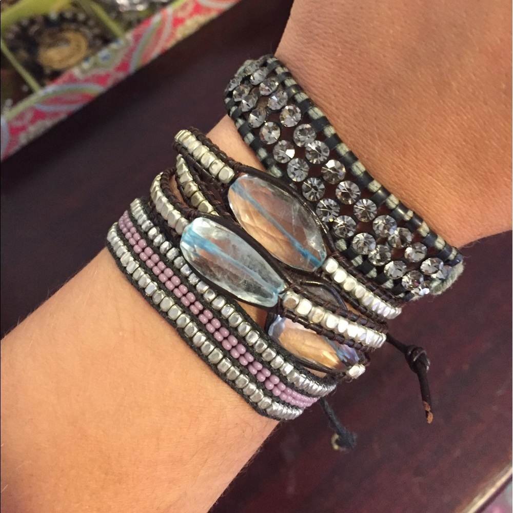 Adjustable Rhinestone bracelet - Picture 2 of 4
