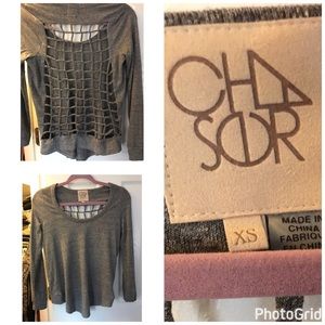 Open back long sleeve