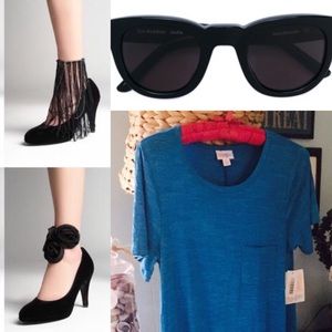 🌟SALE LuLaRoe EX small- Turquoise Carly dress NWT