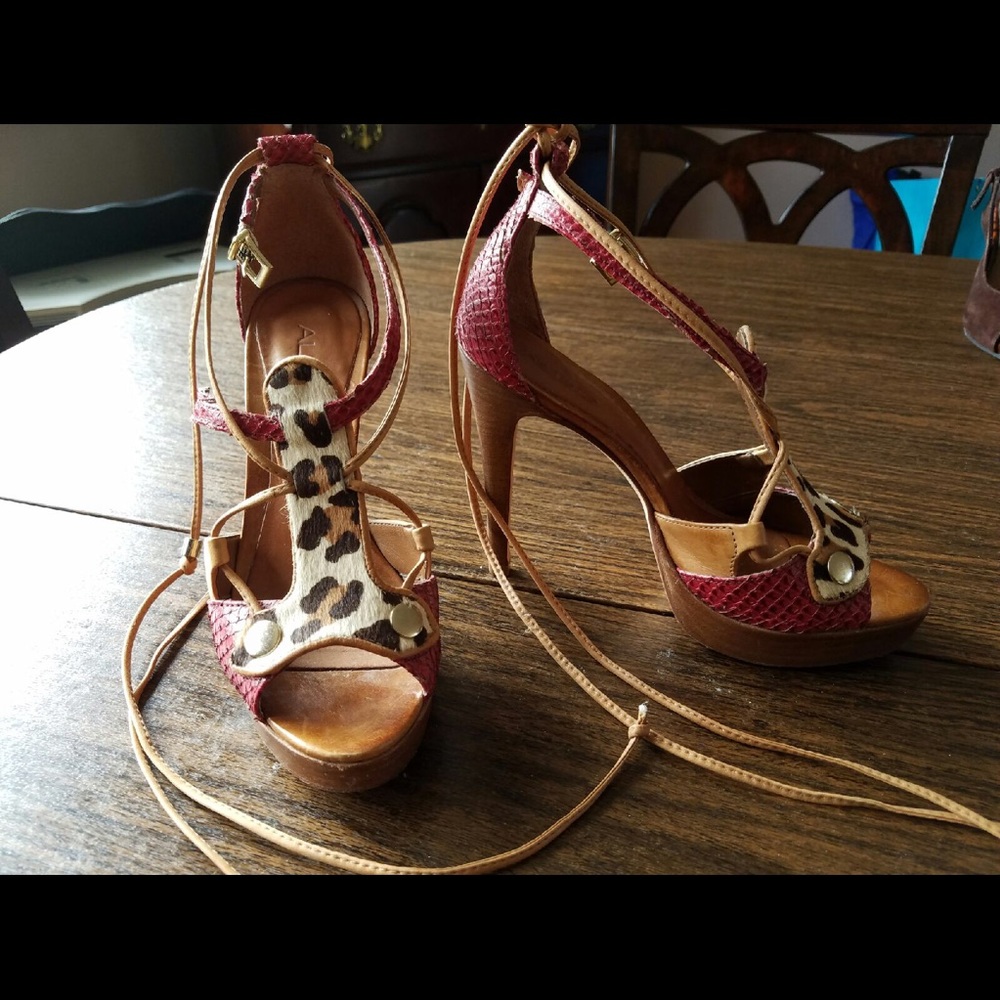 Ankle Strap/Lace Up Sandal