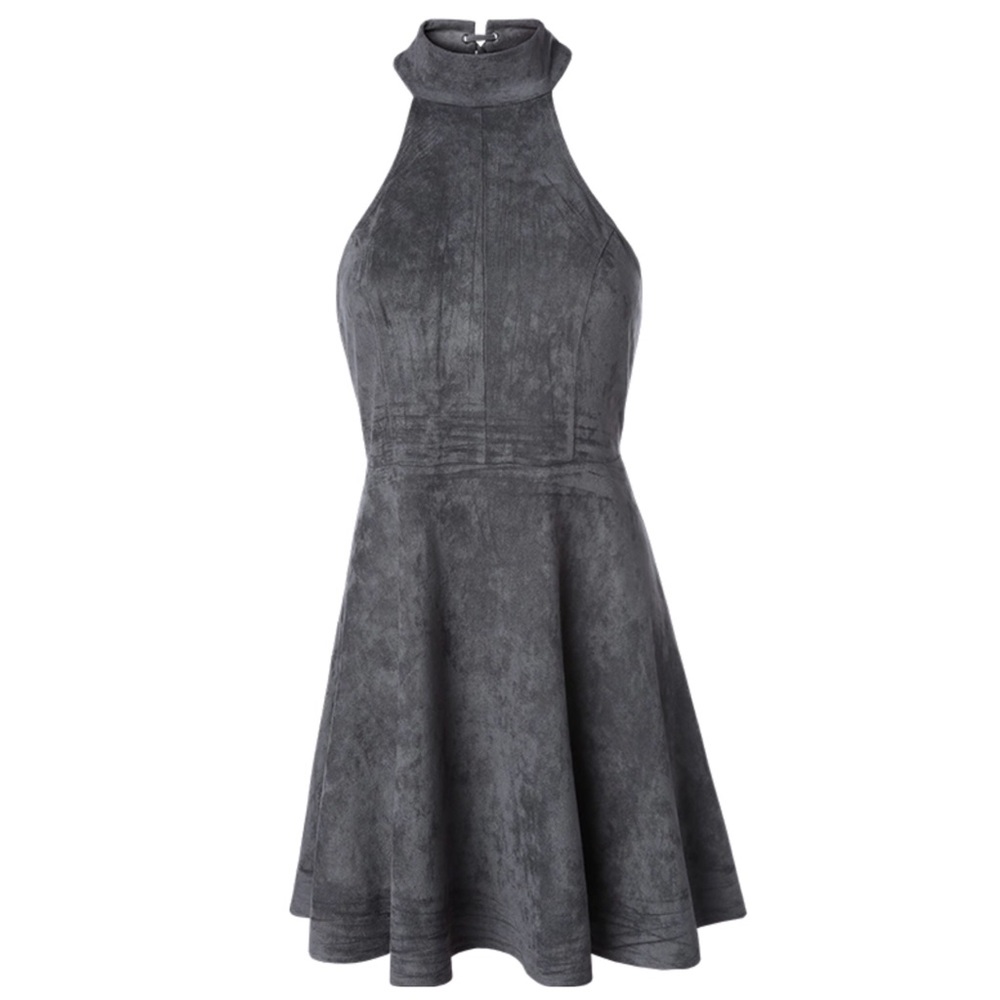 ‼️PRICE FIRM LAST CALL Microfiber Lace Back Dress - Picture 2 of 4
