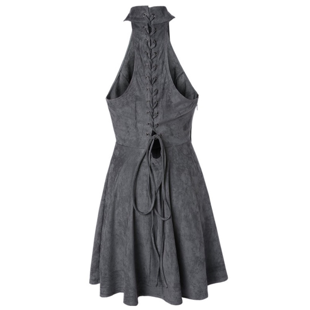 ‼️PRICE FIRM LAST CALL Microfiber Lace Back Dress - Picture 4 of 4
