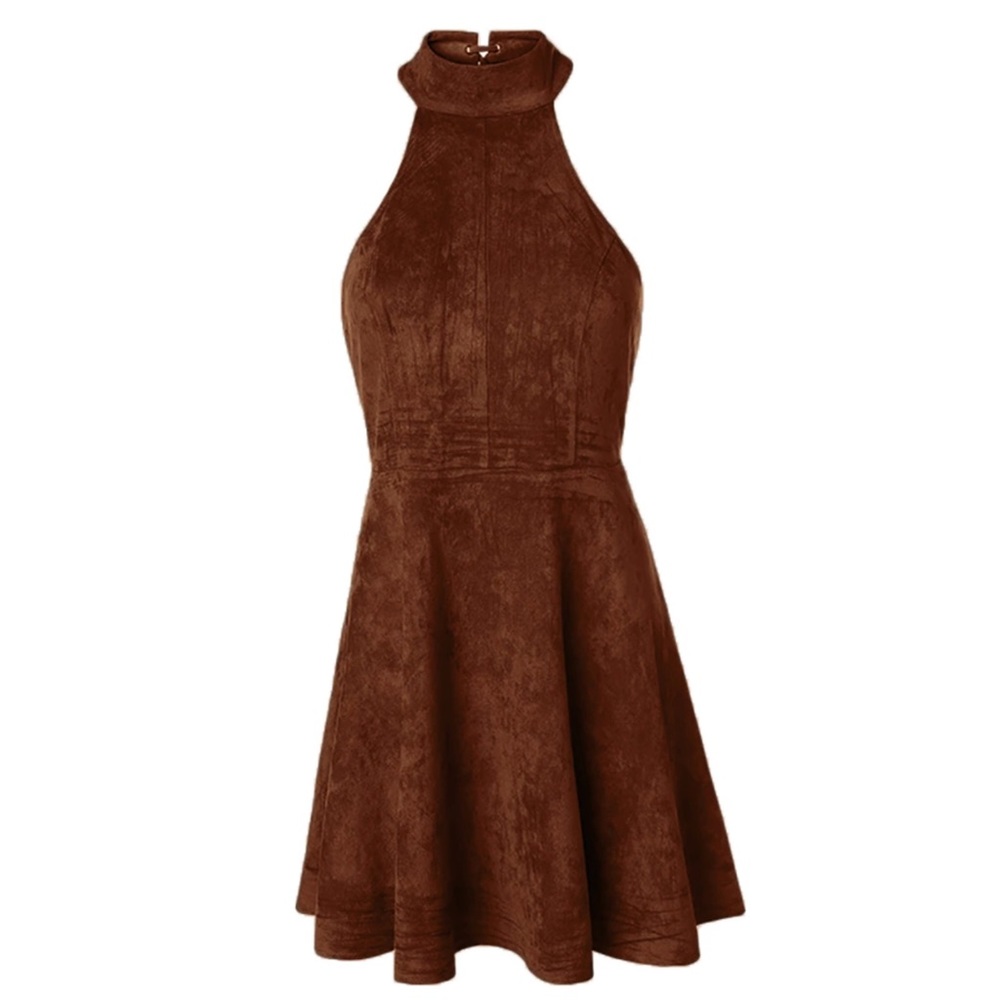 ‼️PRICE FIRM LAST CALL Microfiber Lace Up Dress - Picture 2 of 6