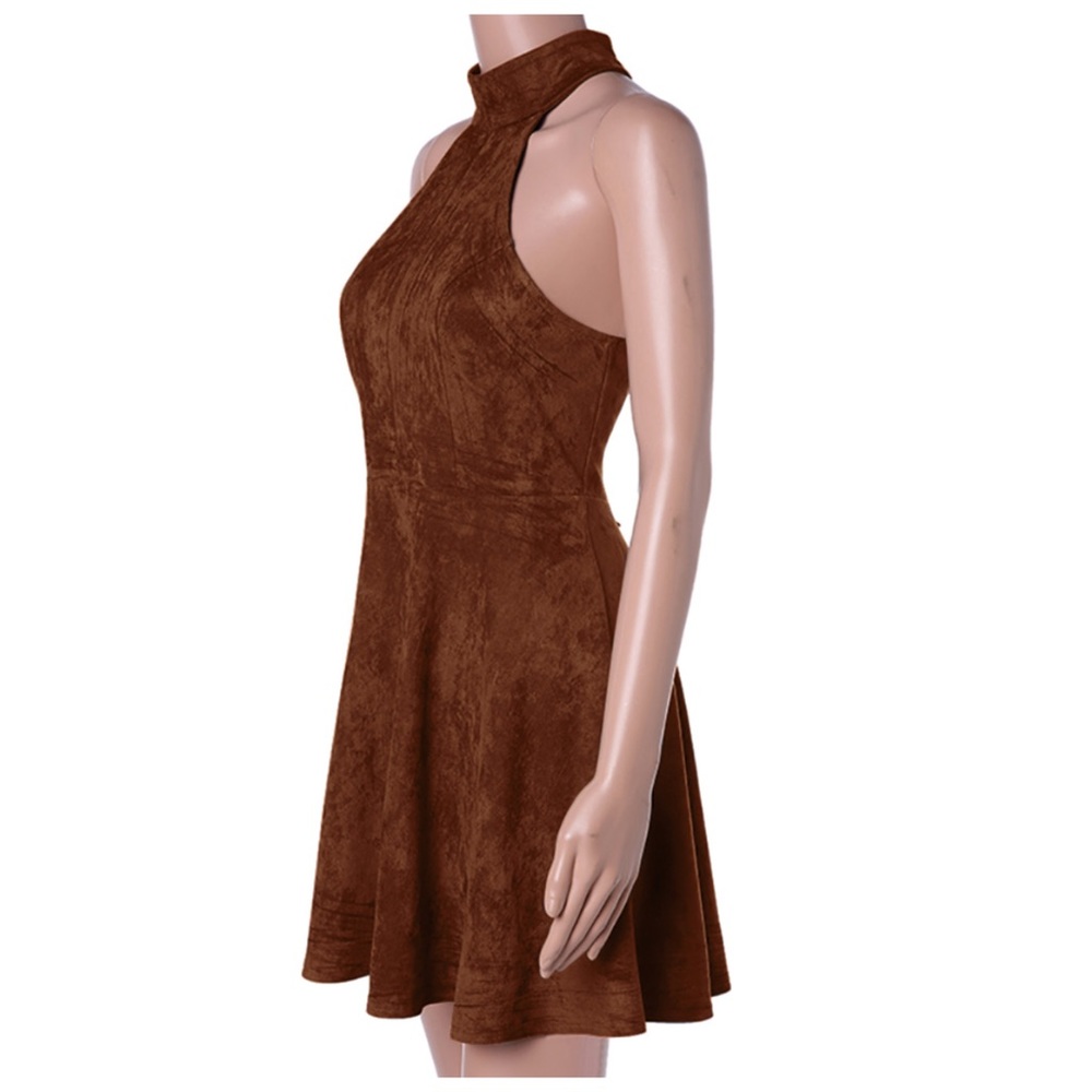 ‼️PRICE FIRM LAST CALL Microfiber Lace Up Dress - Picture 3 of 6