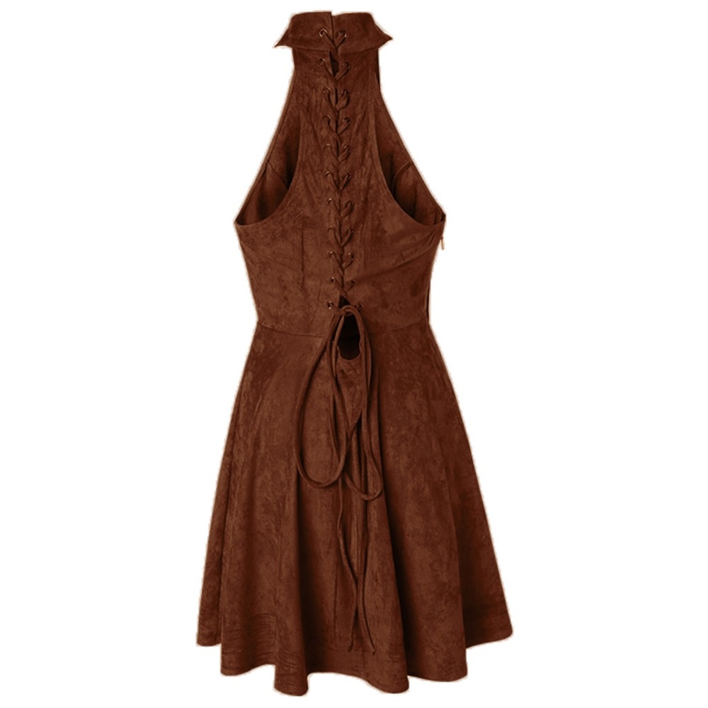 ‼️PRICE FIRM LAST CALL Microfiber Lace Up Dress - Picture 4 of 6