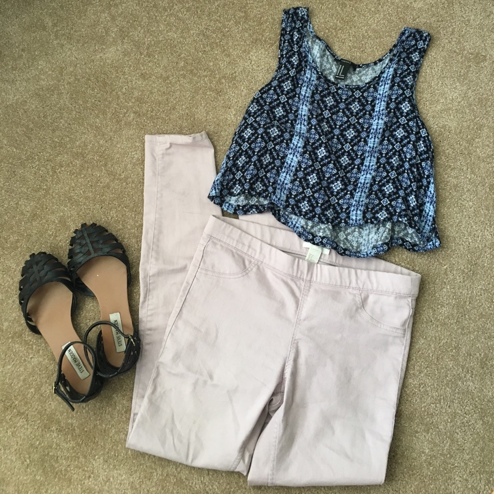 H&M Skinny Jeans Blush Pink