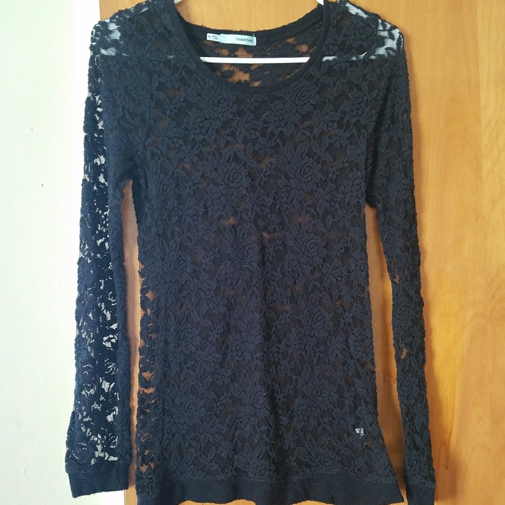 Black Lace Maurices Shirt
