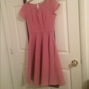 Shabby Apple Red Plaid Dress - Size 2